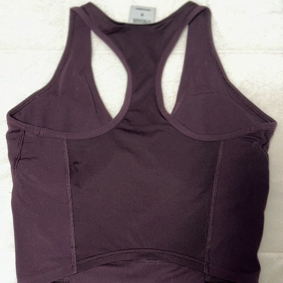 Women's burgundy Sports Bra - Picture 4 of 4